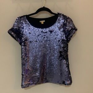 Sequin Anthropologie Blouse
